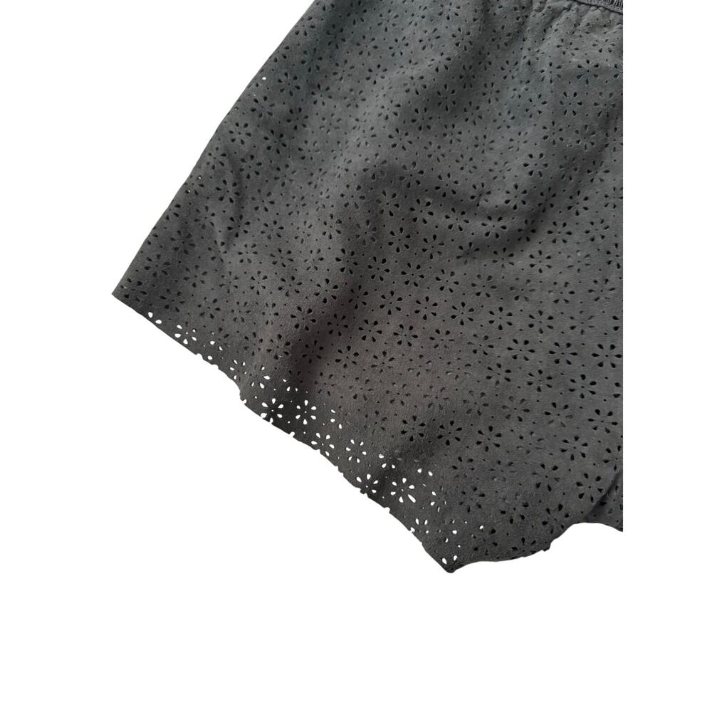 Winter Kate Shorts Women's XS 100% Goat Leather Black Kanya Laser Cut Festival - Picture 3 of 7